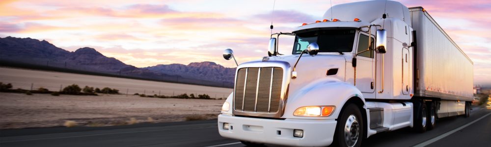 Semi Truck Transporting Freight